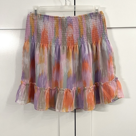 Aqua Dresses & Skirts - Printed Ruffled A-Line Skirt
